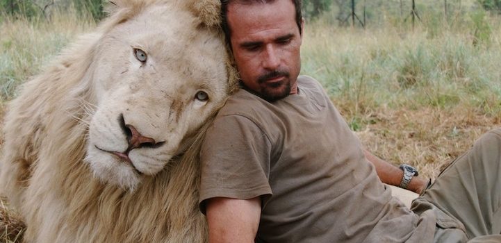 picture of Kevin Richardson - Lion Whisperer with a White Lion